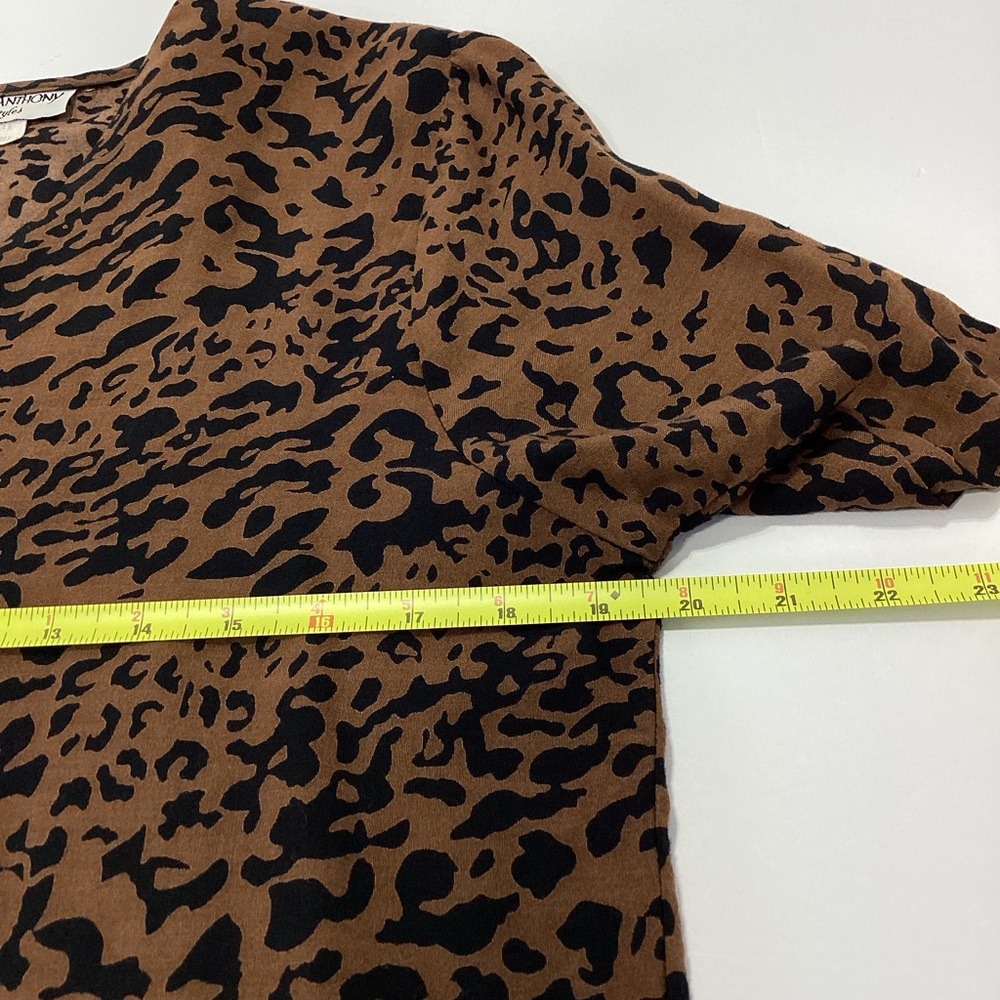 Sharon Anthony Life Styles Tropical Blouse Swim Cover Rayon Animal Print S - Picture 9 of 10